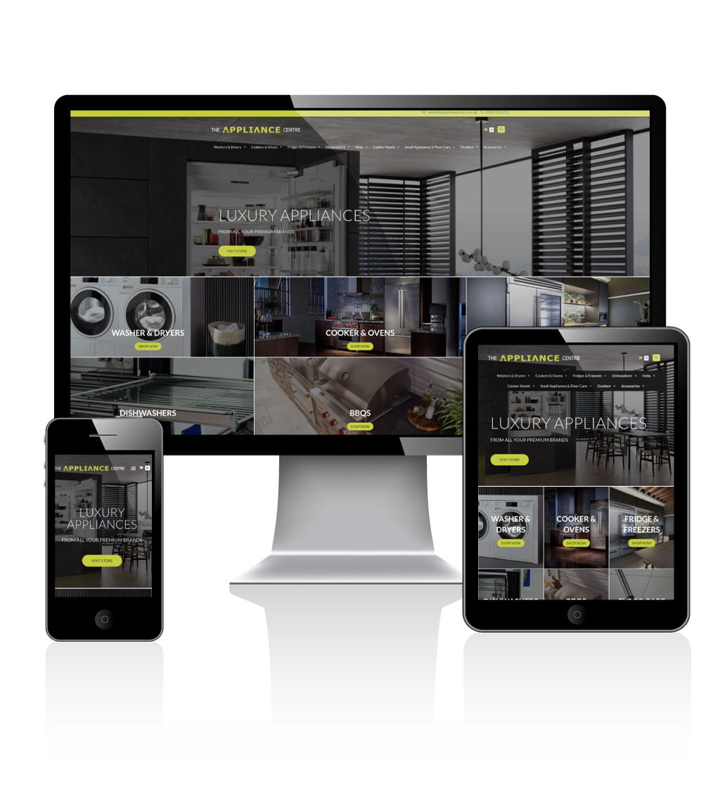 Adams Group -The Appliance Centre e-commerce Website